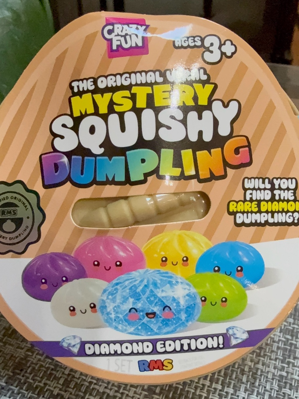 Original Viral Mystery Squishy Dumpling - Diamond Edition (Multicolor) Brand New